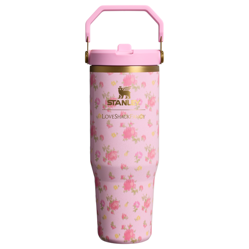 Stanley 1913 x LoveShackFancy IceFlow™ Flip Straw Tumbler - Travel Clean Bottle - Classic Daily Fit Set