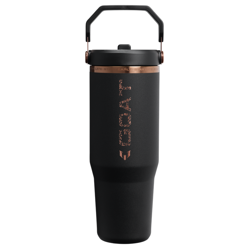 The Messi x Stanley IceFlow™ Flip Straw Tumbler - Home Soft Premium - Cozy Outdoor Pack Fit